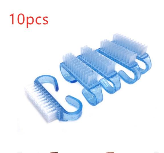 10 Pieces Nail Cleaning Clean Brush Hot sales Tool File Manicure Pedicure Soft Remove Dust Small Angle Clear Tools Sets - fadidesign