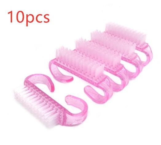 10 Pieces Nail Cleaning Clean Brush Hot sales Tool File Manicure Pedicure Soft Remove Dust Small Angle Clear Tools Sets - fadidesign