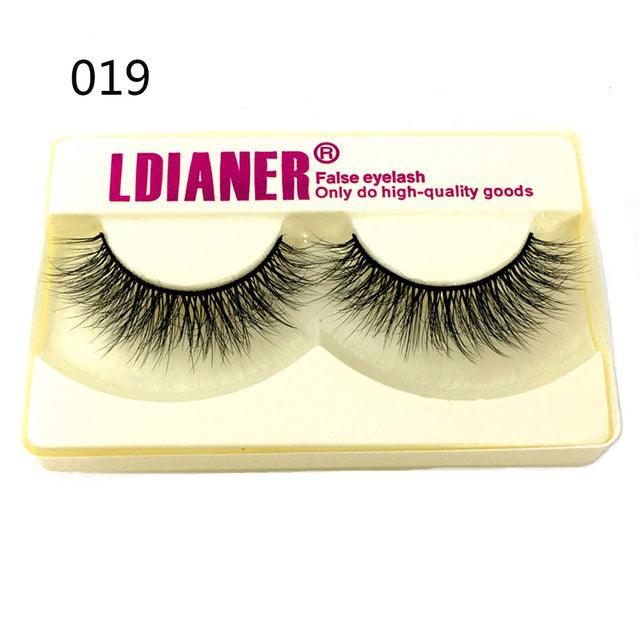 100% Mink Eyelashes 25mm Wispy Fluffy Fake Lashes - fadidesign