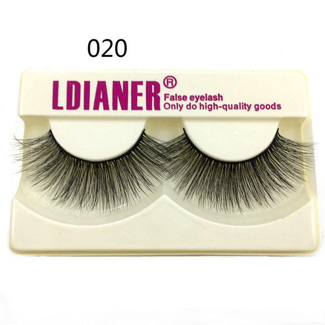 100% Mink Eyelashes 25mm Wispy Fluffy Fake Lashes - fadidesign