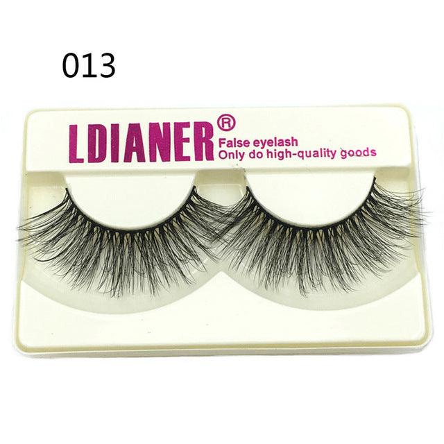 100% Mink Eyelashes 25mm Wispy Fluffy Fake Lashes - fadidesign