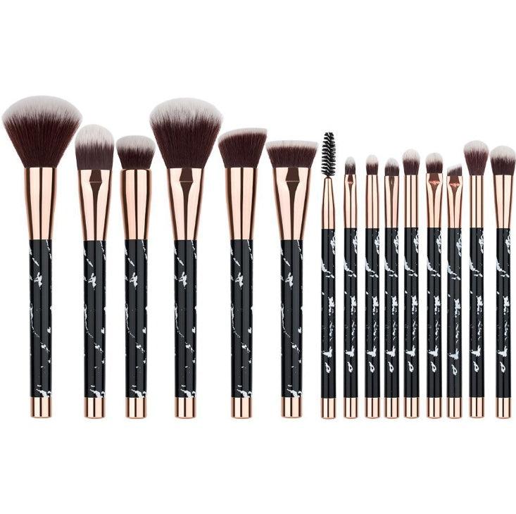 11 sets of marble makeup brush with makeup brush beauty makeup kit 11 makeup brush sets - fadidesign