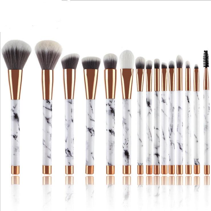 11 sets of marble makeup brush with makeup brush beauty makeup kit 11 makeup brush sets - fadidesign