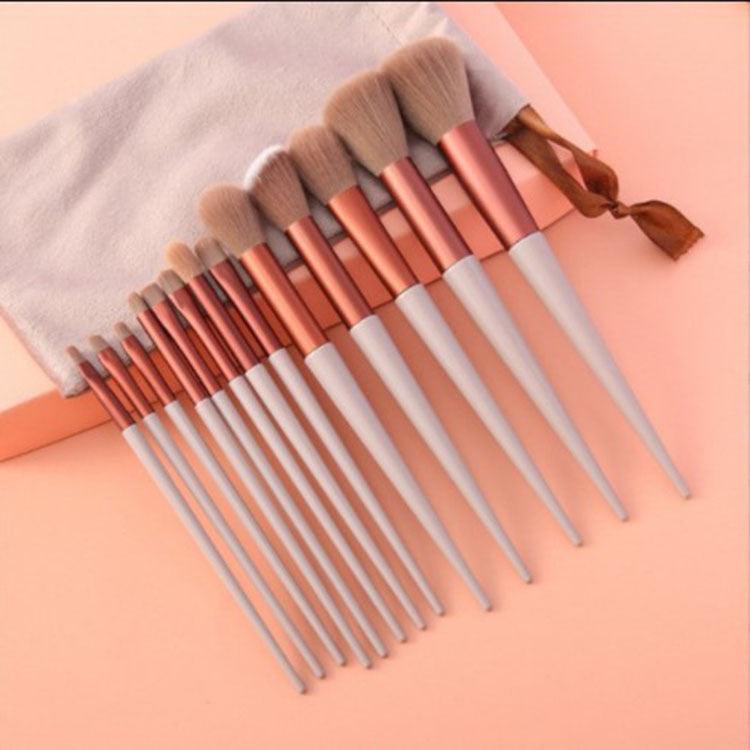 13Pcs Makeup Brush Set Make Up Concealer Brush Blush Powder Brush Eye Shadow Highlighter Foundation Brush Cosmetic Beauty Tools - fadidesign