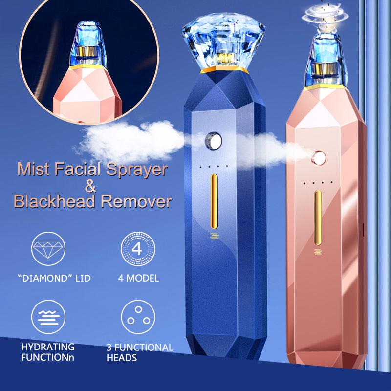 2-IN-1 Blackhead Remover Vacuum Pore Cleaner Acne Remover Mist Facial Sprayer Skin Mouisture Nose Face Deep Cleansing Skin Care - fadidesign