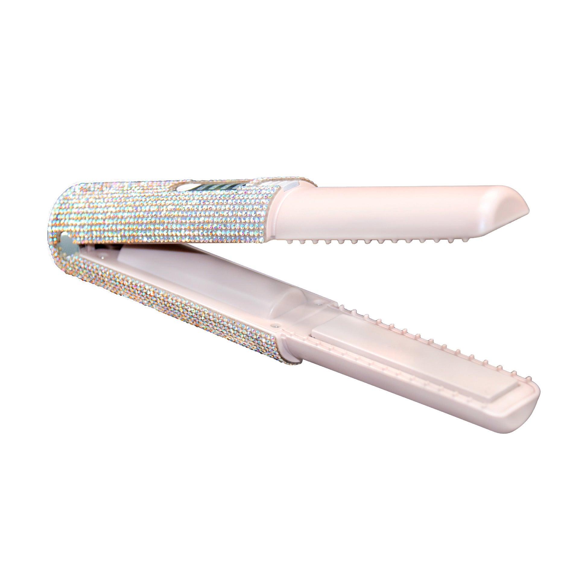 2-In-1 Electric USB Hair Straightening Brush Straightener Brush Multifunctional Comb Straightening Styler Hair Curler - fadidesign