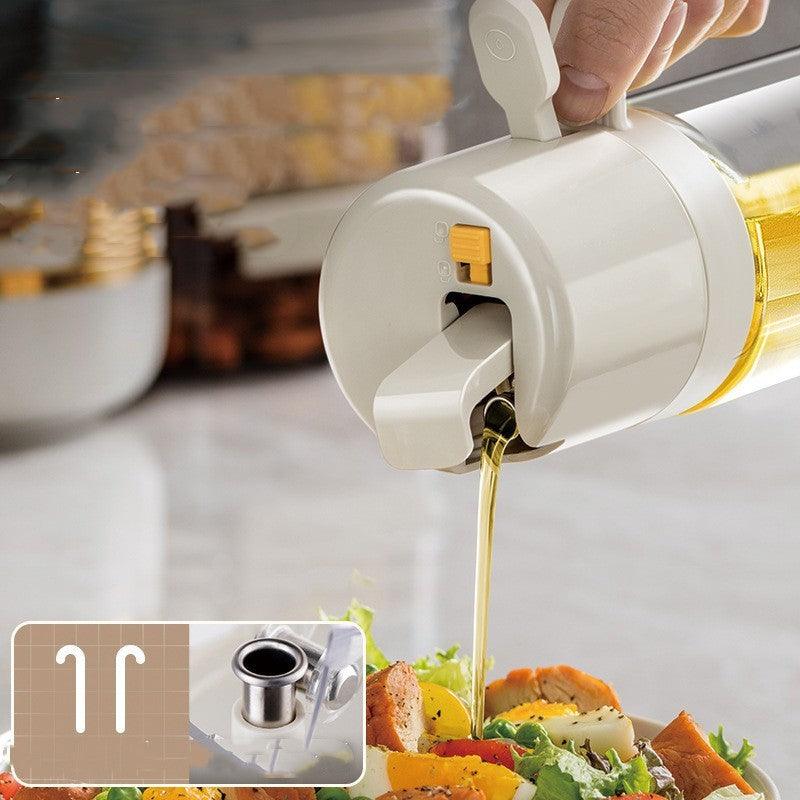 2 In 1 Oil Sprayer Bottle BBQ Cooking Oil Dispenser Olive Oil Pourers Sprayer Kitchen Baking Oil Mister Vinegar Bottle - fadidesign