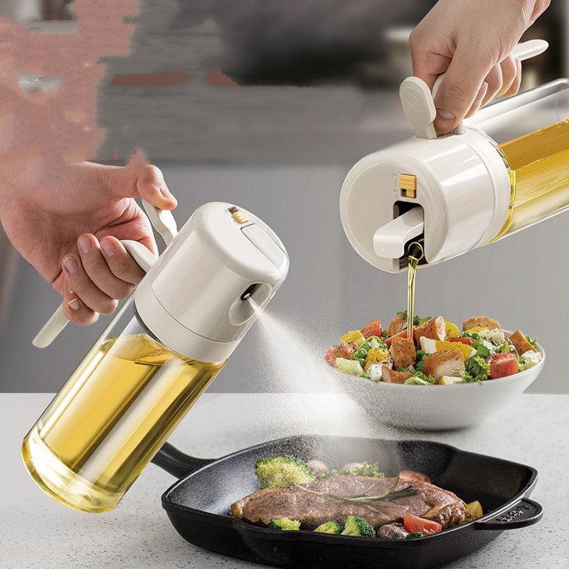 2 In 1 Oil Sprayer Bottle BBQ Cooking Oil Dispenser Olive Oil Pourers Sprayer Kitchen Baking Oil Mister Vinegar Bottle - fadidesign