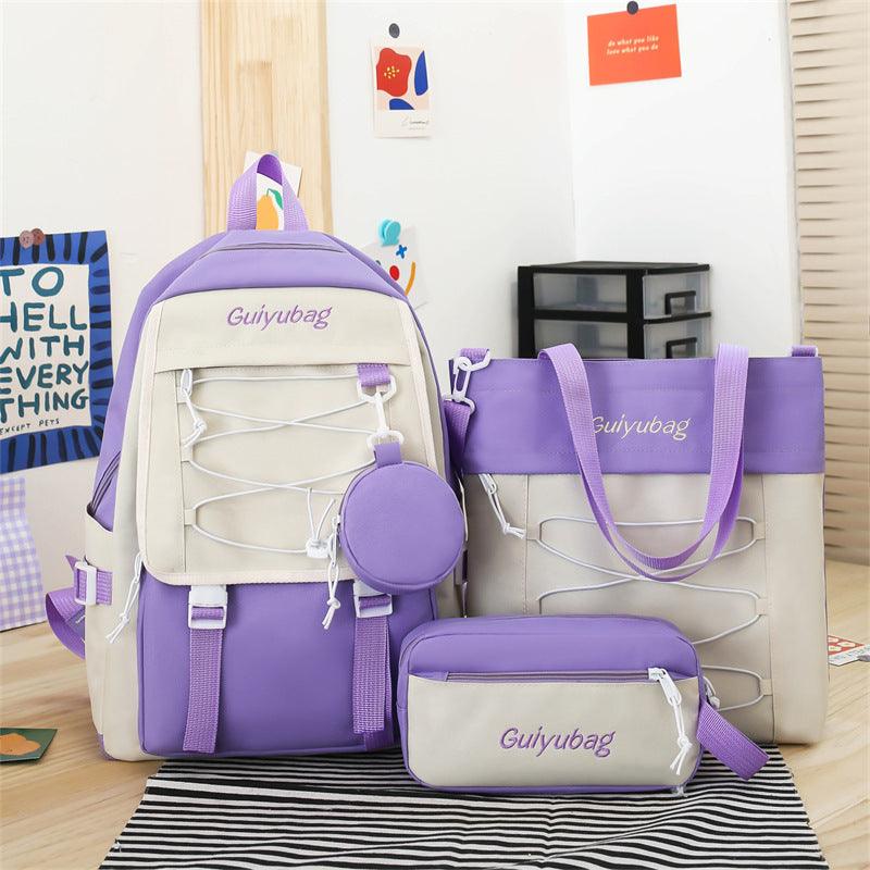 3-piece School Bag Student Backpack - fadidesign