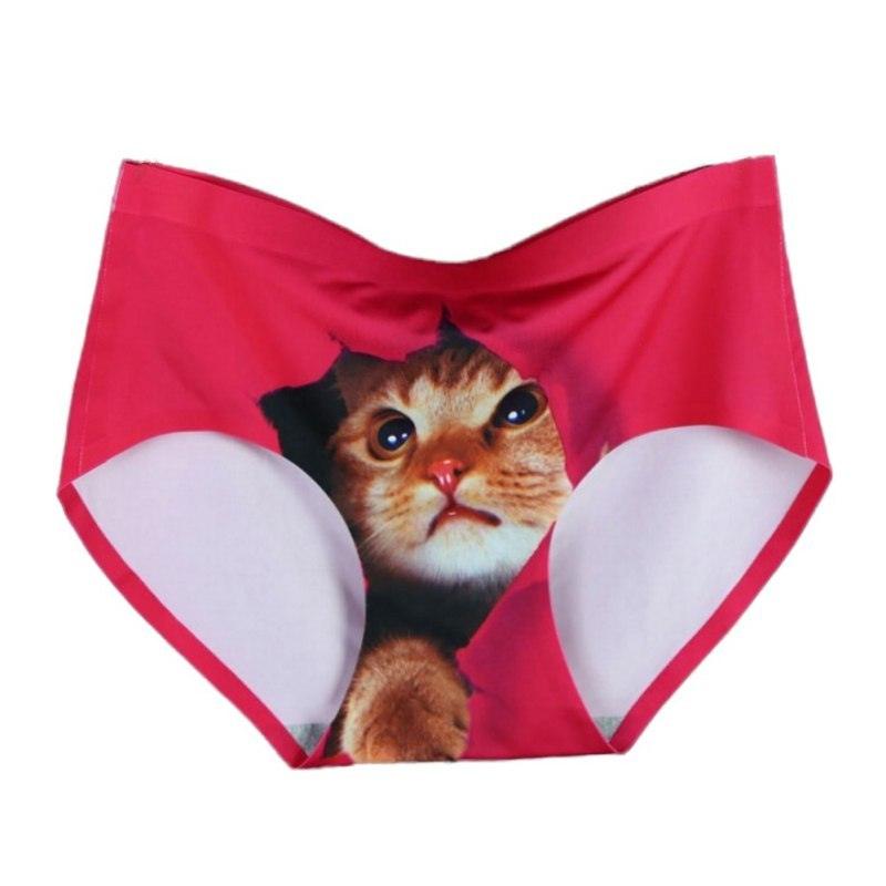 3d Print Cat Cotton Underwear Women Panties Seamless Briefs New Arrival Female Ropa Interior Mujer Lingerie - fadidesign