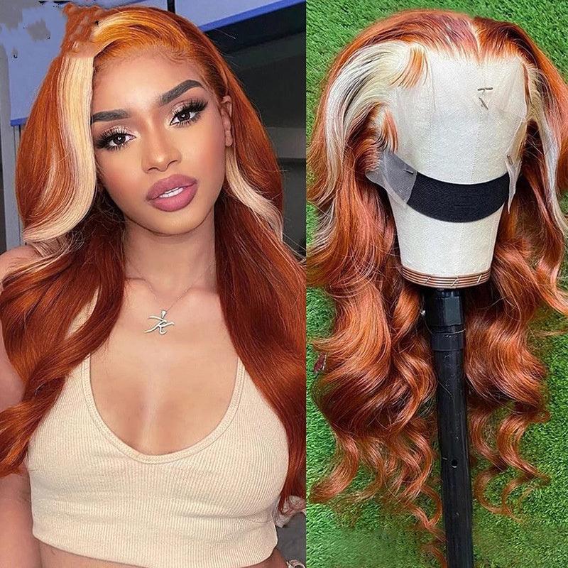 4X4 Human Hair Wig Head Cover Highlights 613 - fadidesign