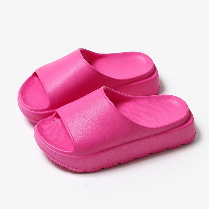 5.5cm Fish Mouth Shoes Floor Bathroom Home Slippers Outdoor Thick Soled Beach Slippers For Women - fadidesign