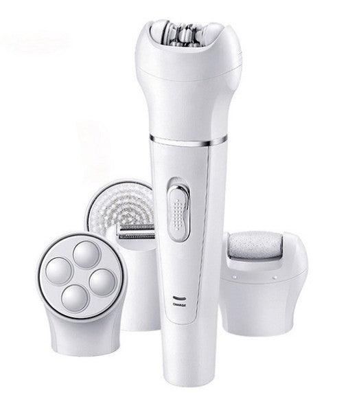 5 in 1 Multi-Functional Portable Face and body Skin Care Electric Massager Scrubber with Facial Latex Brush - fadidesign