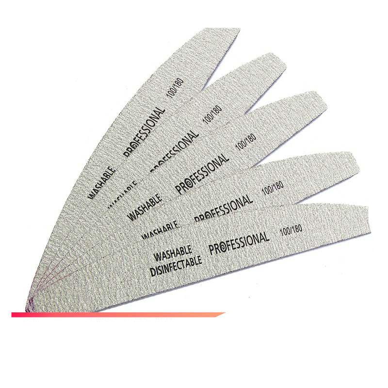 5Pcs Lot Nail File 100 180 Sanding Buffer Block Pedicure Man - fadidesign