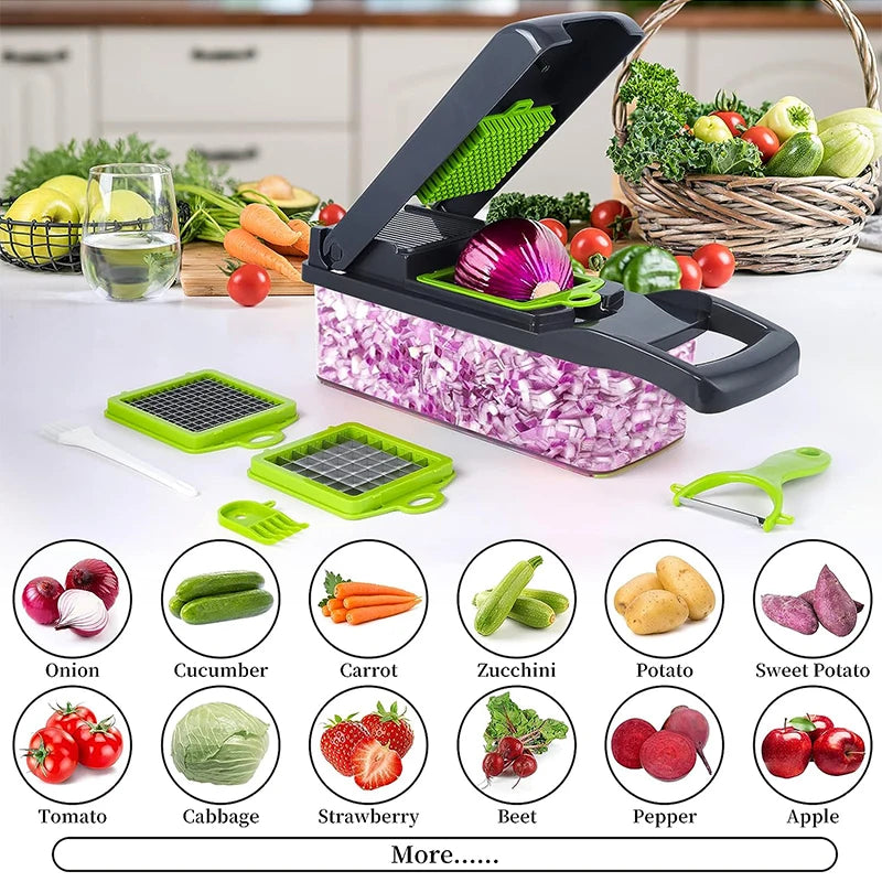 Multi-Functional Vegetable Cutter Household Potato Slicer Kitchen Radish Grater Slicer Kitchen Home Fruit Vegetable Tools