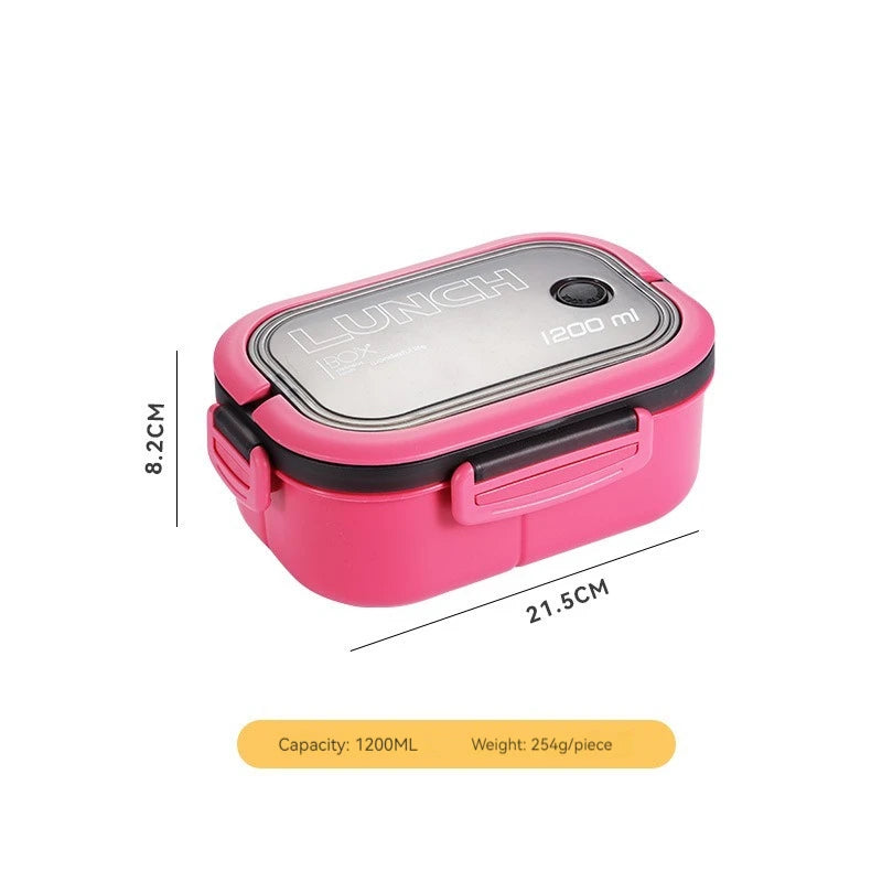 Double bed bento box, Japanese microwave lunch box, office worker fat reduction meal compartment lunch box