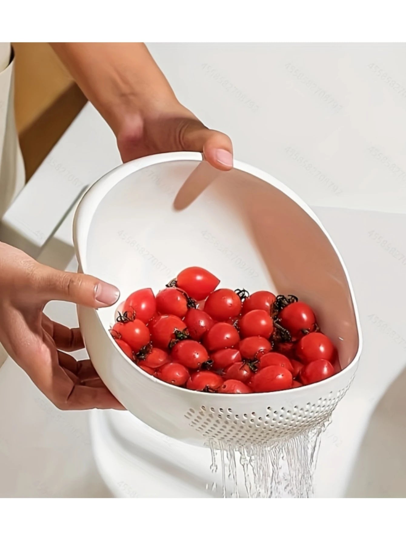 Rice, vegetable and fruit drain basket