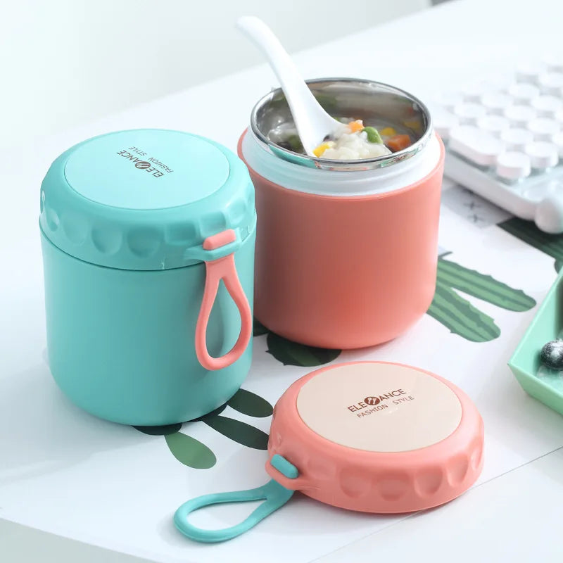 430ml Food Thermal Jar Insulated Soup Cup Thermos Containers Stainless Steel Lunch Box Thermo Keep Hot for School Children