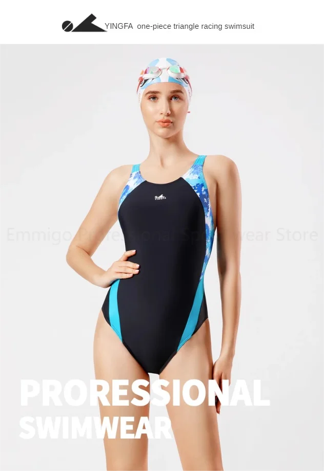 YINGFA Racing Swimsuit Women Fastskin Anti Chlorine Professional Training Sporty Swimwear For Competition