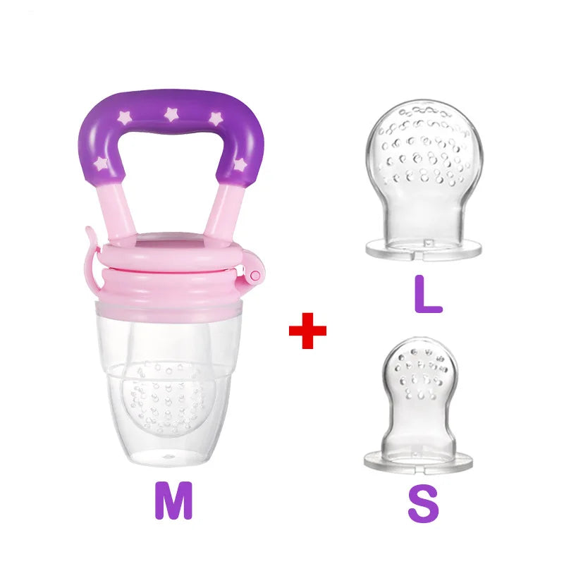 Baby Nipple Fresh Food Fruit Milk Feeding Bottles Nibbler Learn Feeding Baby Accessories Teething Pacifier For New Born