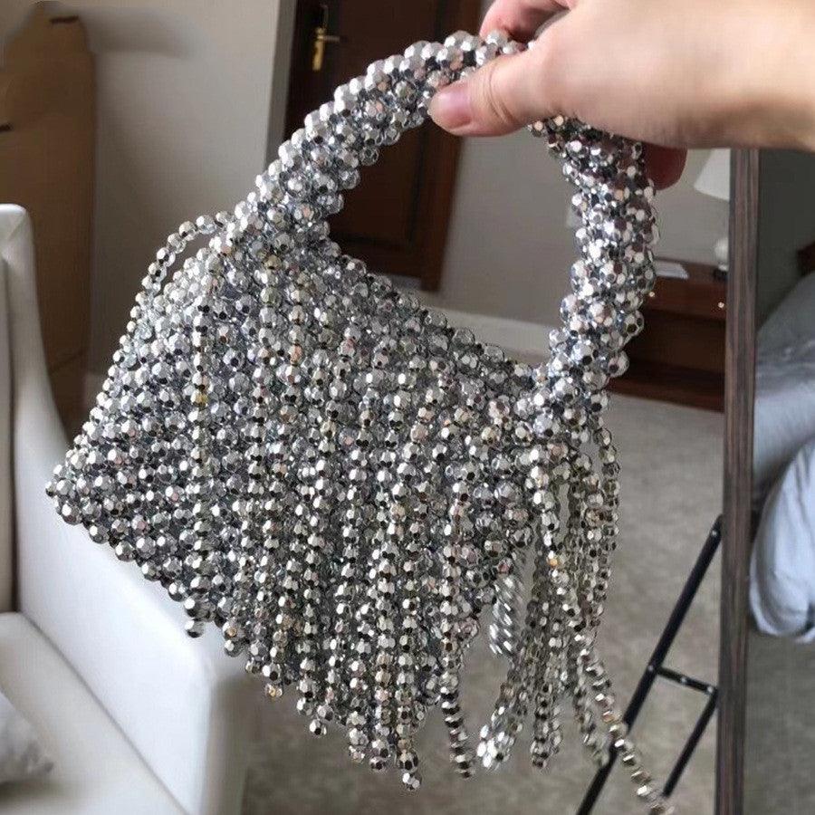 Acrylic Tassel Handbag For Women Diy Handmade - fadidesign