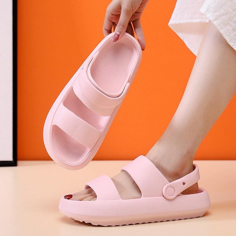 Adjustable Shoes For Women Men Sandals 3cm Thick Bottom Slippers Outdoor - fadidesign