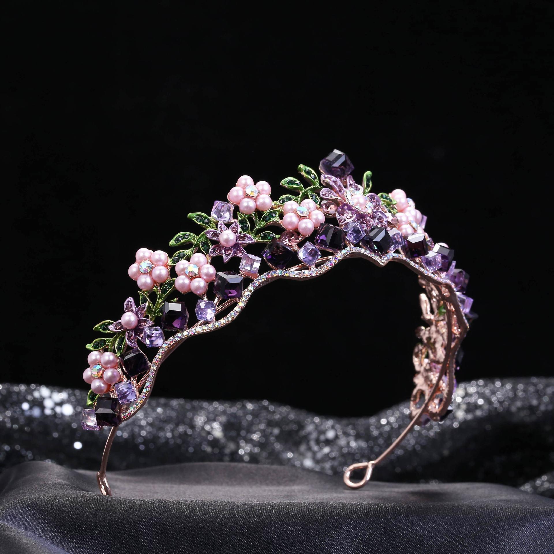 Alloy Crystal Flowers Wedding Bridal Hair Ornaments - fadidesign