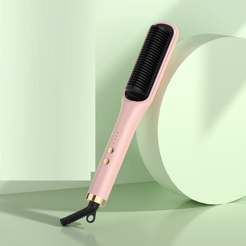 Anion Hair Care Electric Hair Curlers Hair Comb Straightener - fadidesign