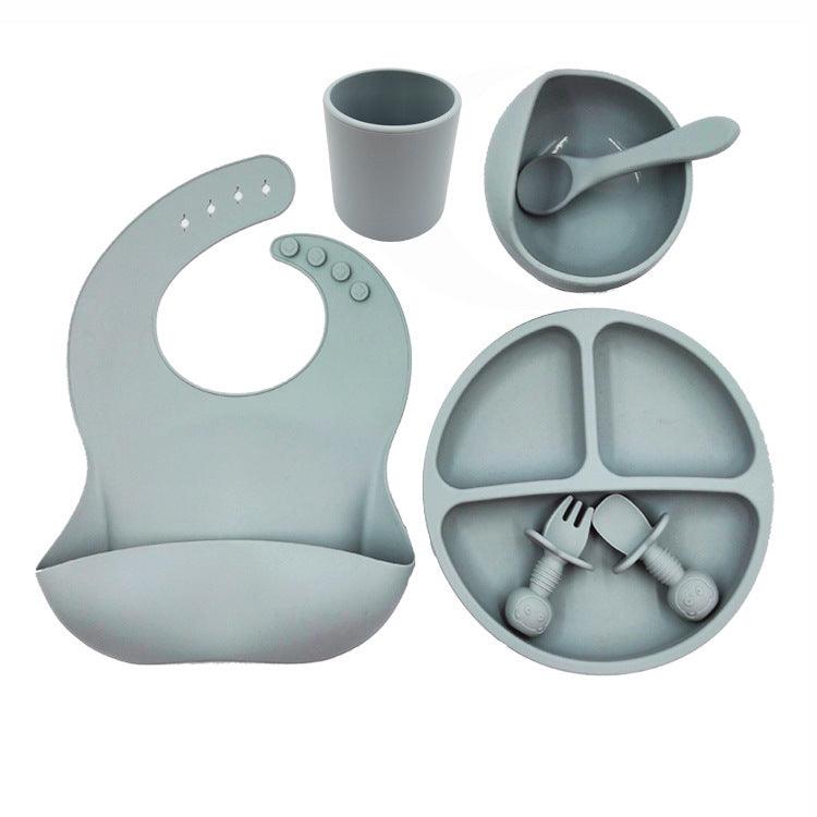 Baby Cutlery Set Silicone Bib Silicone Cup Spoon - fadidesign