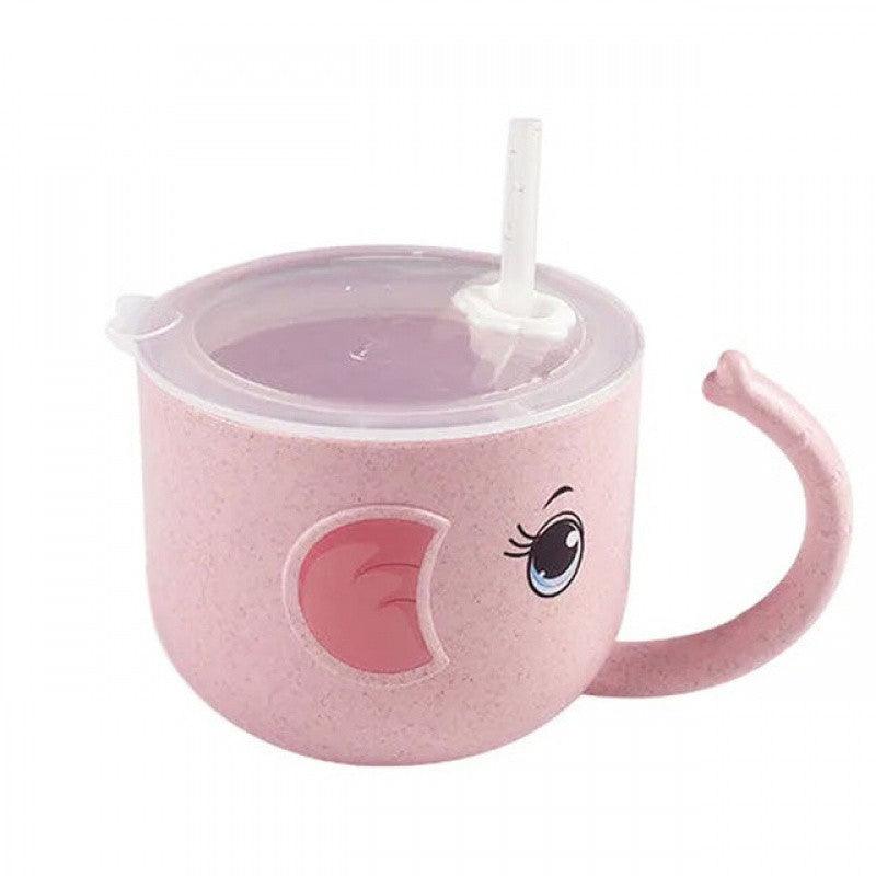 Baby Feeding Bottle Kid's Mug Silicone Straw Children - fadidesign