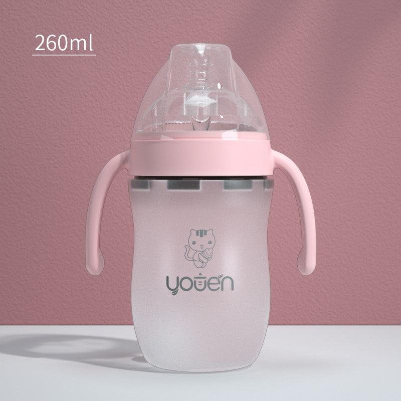 Baby Silicone Soft Anti-Drop Bottle With Straw - fadidesign