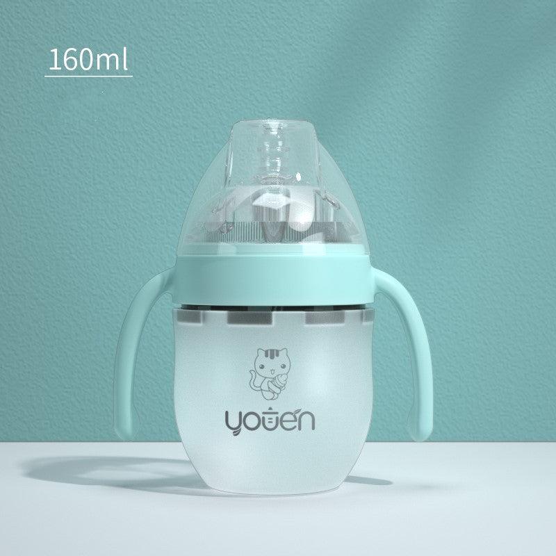 Baby Silicone Soft Anti-Drop Bottle With Straw - fadidesign