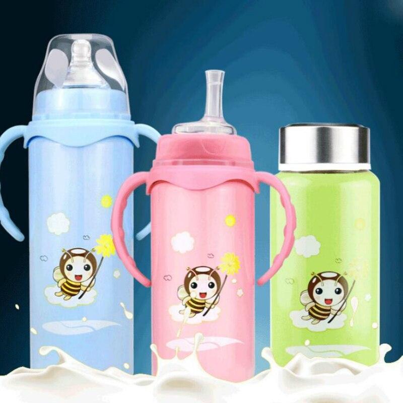 Baby stainless steel insulated feeding bottle - fadidesign