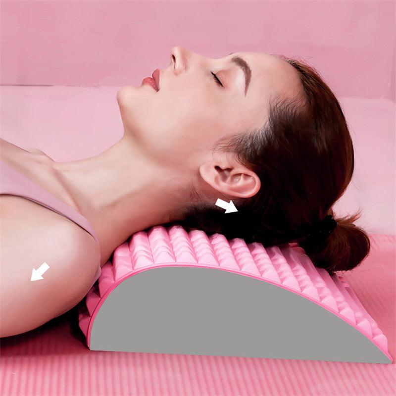 Back Stretcher Pillow Neck Lumbar Support Massager For Neck Waist Back Sciatica Herniated Disc Pain Relief Massage Relaxation - fadidesign