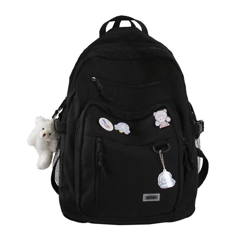 Backpack School Bag Girls Students Schoolbag High Capacity Multi-pocket Design Bags - fadidesign