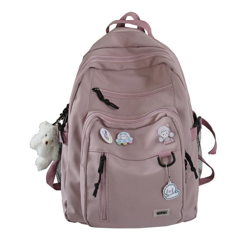 Backpack School Bag Girls Students Schoolbag High Capacity Multi-pocket Design Bags - fadidesign