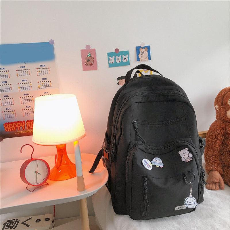 Backpack School Bag Girls Students Schoolbag High Capacity Multi-pocket Design Bags - fadidesign