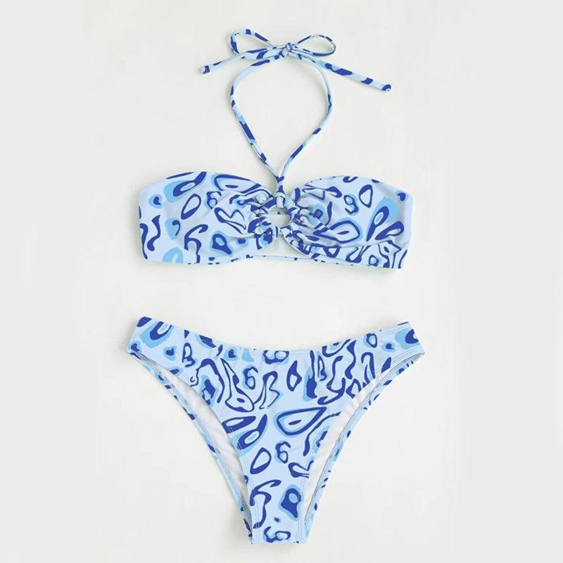 Bandeau Bikini Sexy Split Swimsuit - fadidesign