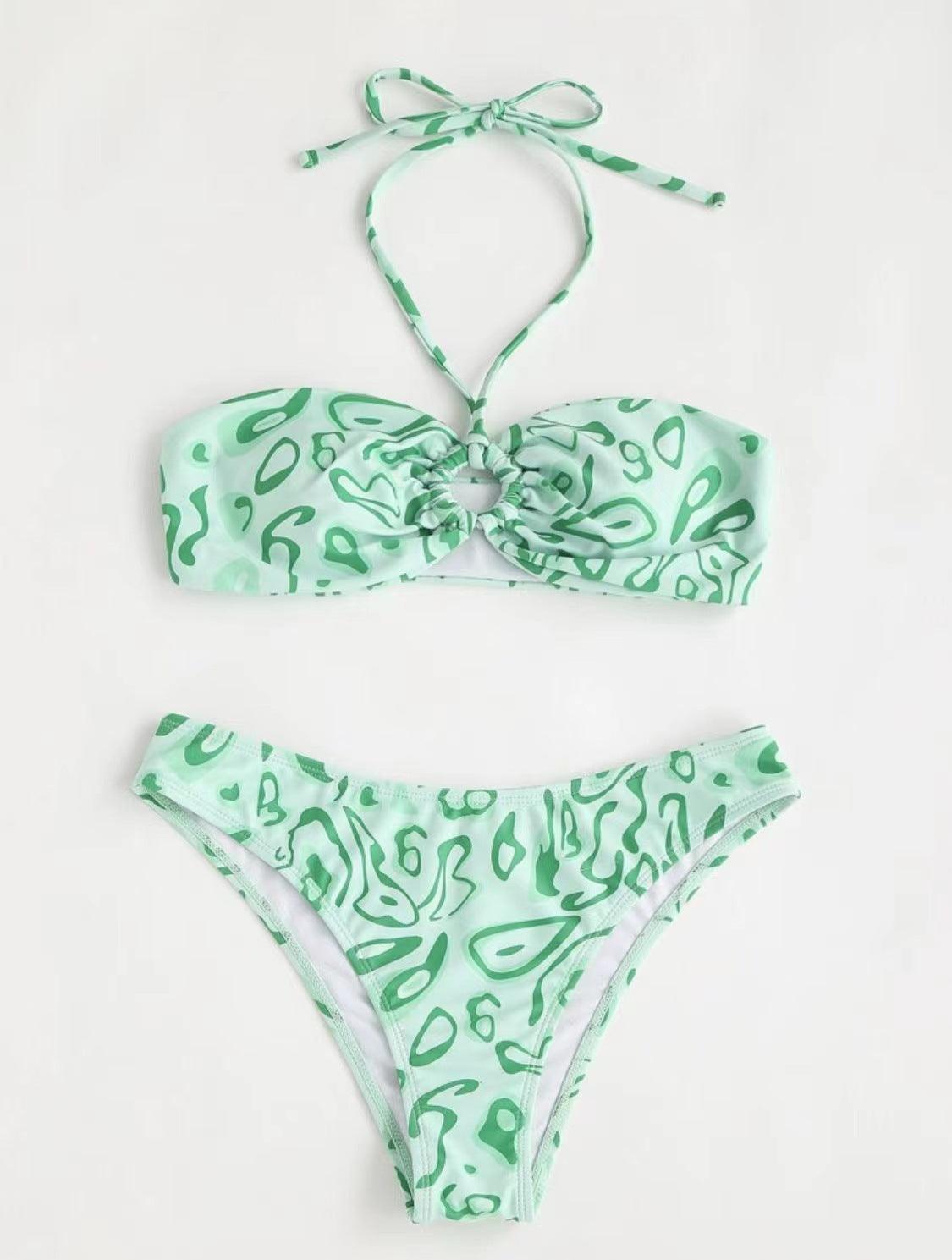 Bandeau Bikini Sexy Split Swimsuit - fadidesign