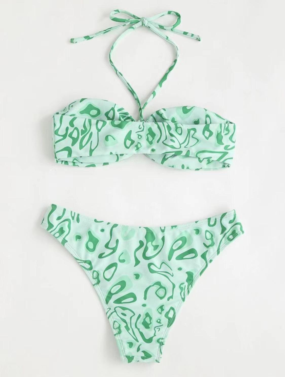 Bandeau Bikini Sexy Split Swimsuit - fadidesign