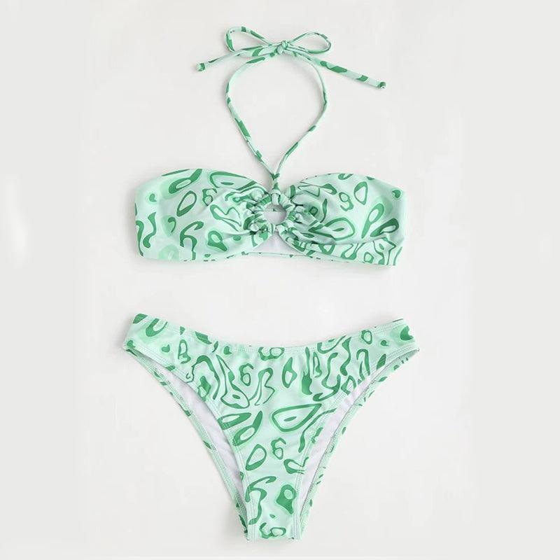 Bandeau Bikini Sexy Split Swimsuit - fadidesign