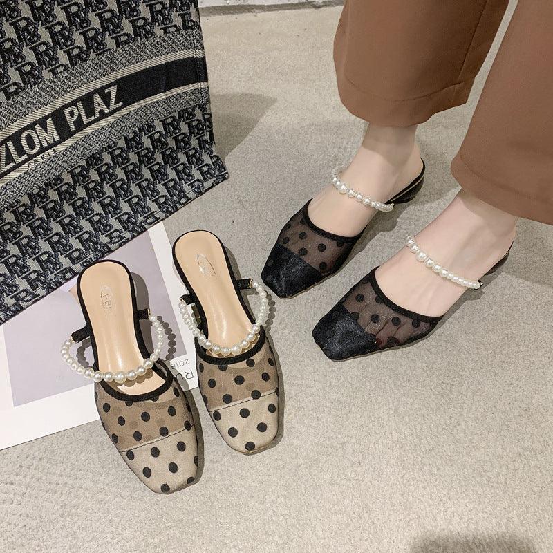 Baotou Half Slippers For Women Outside Summer - fadidesign