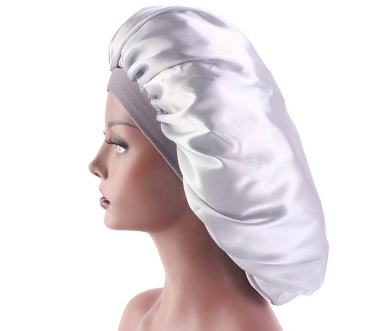 Beauty print Satin silk Bonnet sleep night cap - fadidesign