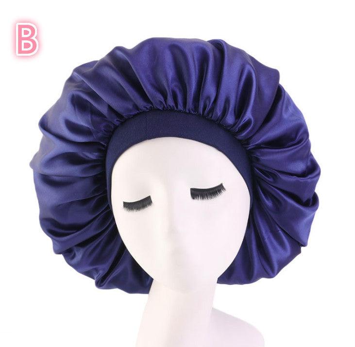 Beauty print Satin silk Bonnet sleep night cap - fadidesign