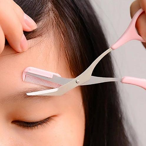 Beauty tools eyebrow scissors with eyebrow comb - fadidesign