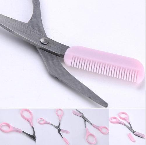 Beauty tools eyebrow scissors with eyebrow comb - fadidesign