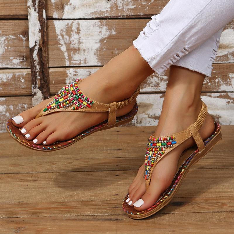 Bohemia Style Clip Toe Sandals Women Rome Beach Shoes Summer - fadidesign