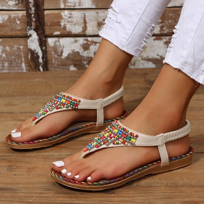 Bohemia Style Clip Toe Sandals Women Rome Beach Shoes Summer - fadidesign