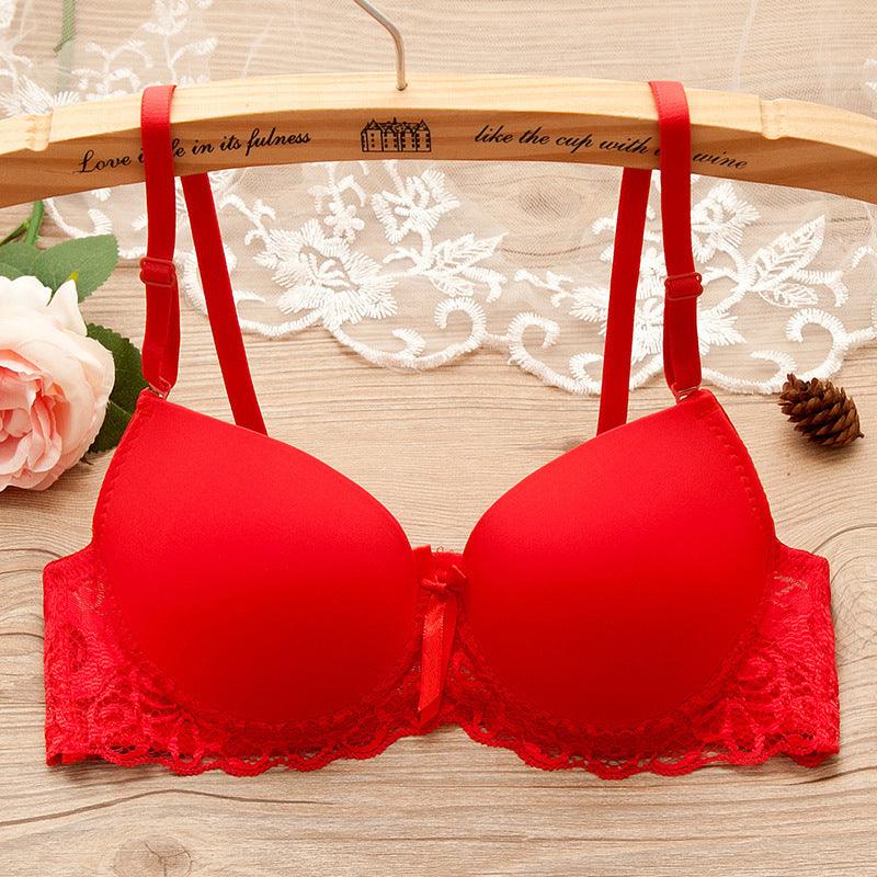 Bra Small Chest Gathered Bra With Underwire - fadidesign