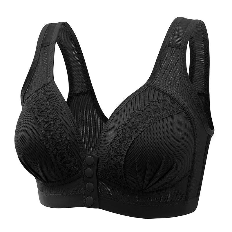 Bras For Women Front Closure Button Bra Wireless Bralette Push Up Brassiere Bra Tube Top Vest Underwear - fadidesign